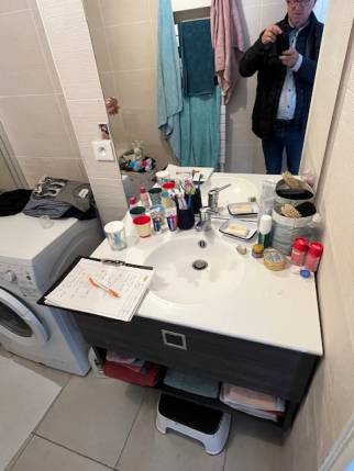 Ancienne salle de bain avant travaux de rénovation - Nantes 44