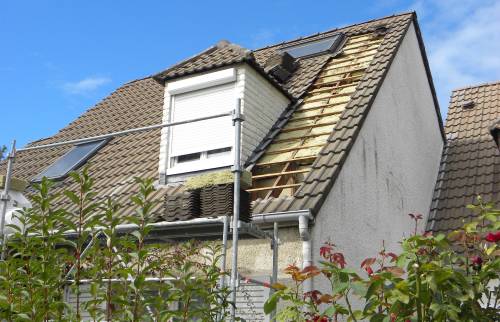 Isolation de la toiture d'un pavillon