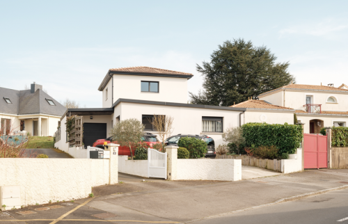 Surélévation de maison à Vertou pour créer une chambre chambre avec mezzanine