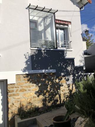 Façade côté jardin après ravalement (Brunoy 91800)