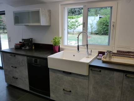 Nouvelle cuisine équipée dans une véranda - Lannoy 59390