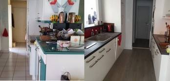 cuisine rénovée avant/après