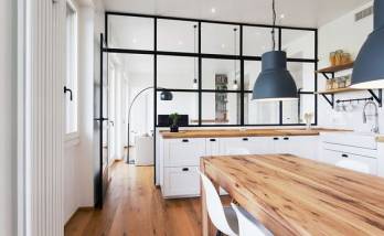 Réalisation d'une cuisine avec verrière à Gif sur Yvette ( 91 )