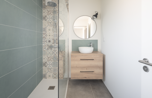 Création d'une salle de bain à l'étage à Bouguenais