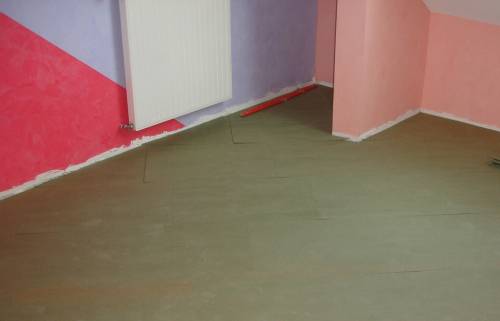 Pose du revêtement de sol - En cours