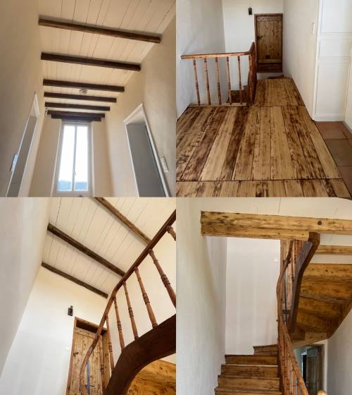 Escalier intérieur après travaux de rénovation - Montauban 82000
