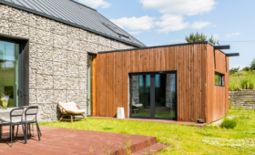 extension avec bardage bois Poitiers