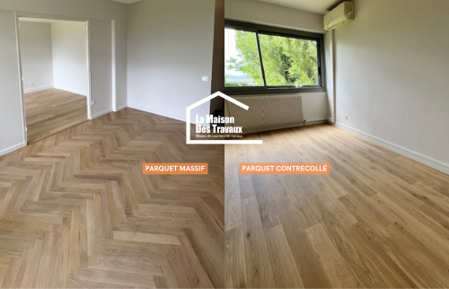 Parquet massif et parquet contrecollé (Sainte-Foy-lès-Lyon 69110)