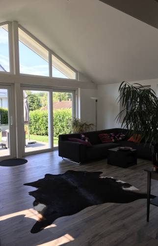 Vue intérieur extension vers extérieur terrasse - Travaux terminés
