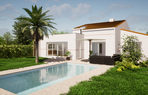  Agrandissement de maison à Bouguenais - esquisses