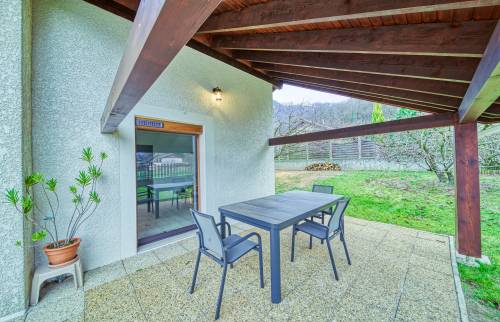 la terrasse couverte de l'extension