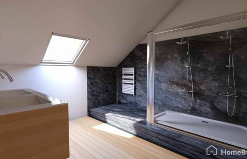 Esquisse projet 3D salle de bain