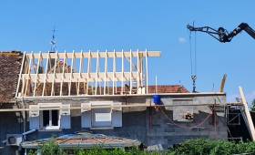 Rénovation d’une charpente avec extension sur Saint Savin
