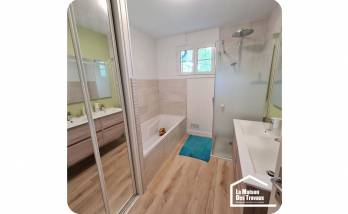 Rénovation d'une salle de bain en longueur sur Caumont-sur-Aure 14240