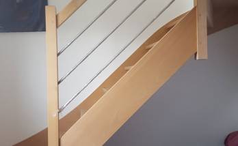 Pose d'escalier