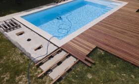 Travaux de rénovation plages de piscine bois à Quincy-Voisins (77860)