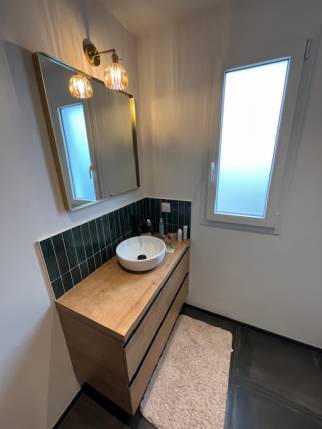 Création de salle de bain avec meuble vasque - Nantes 44