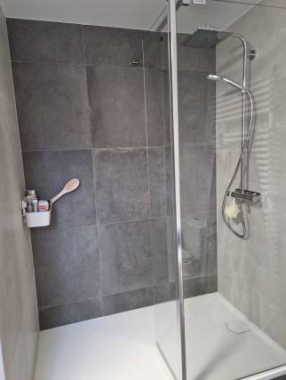 Rénovation de salle de bain, mis en place d'une douche à Dietwiller