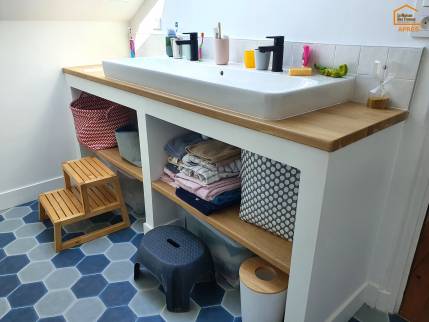 Rénovation - Création de salle d'eau - bain à Saint-Malo - Après