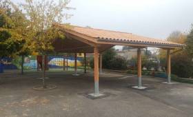 Création d'un préau