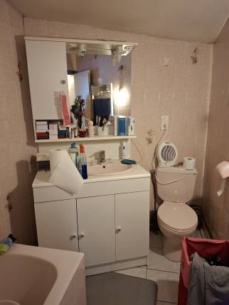 Salle de bain avant travaux de rénovation - Meximieux 01800