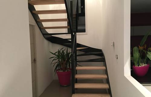 Escalier sur mesure à Outreau : vue d'en bas