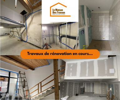 Travaux de rénovation dans une résidence secondaire en cours - Saint Nicolas de la Grave 82210