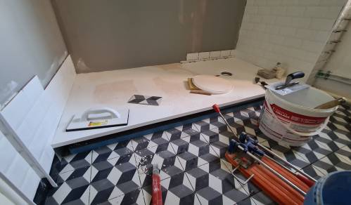 Le nouveau receveur de douche