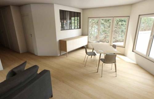 Projection 3D réalisée pour notre cliente - Issy les Moulineaux