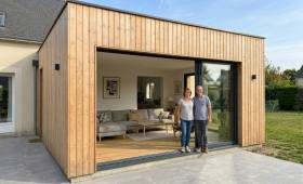 Réalisation d'une belle extension en bois à Chanceaux-sur-Choisille (37390)