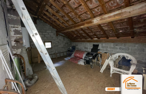 La Maison des Travaux Moûtiers, aménagement combles habités, parquet stratifié Savoie, salle de bains design, artisans locaux Queige