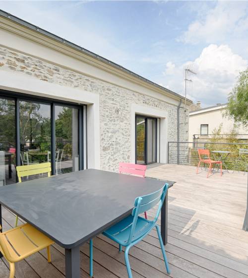 Aménagement d'une terrasse suspendue à Tourlaville (50110)