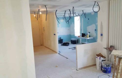 Rénovation Cuisine Lyon 3 - Travaux en cours