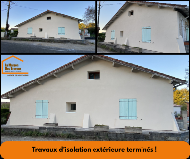 Nouvelle isolation par l'extérieur sur une maison ancienne - Montauban 82000