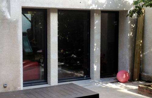 Baie vitrée avant travaux