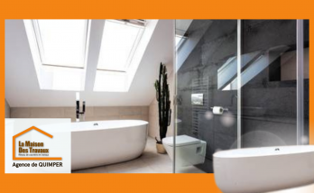 Rénovez votre salle de bain à Quimper avec style : douche italienne, design moderne et confort optimal.