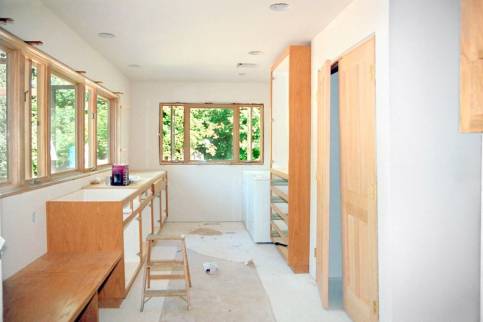 Construction d'une extension en bois avec aménagement intérieur en cours - Sainte-Pazanne 44680