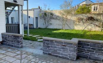 Rénover un mur extérieur à Trouville