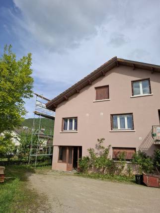 ITE de toiture par sarking en cours - Lagnieu 01150