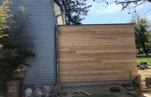 Extension bois à Hochstatt côté rue