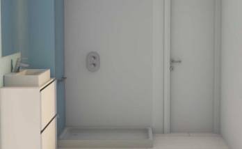 Maquette 3D de la salle d'eau