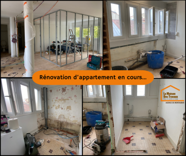 Travaux de rénovation d'appartement en cours -Montauban 82000