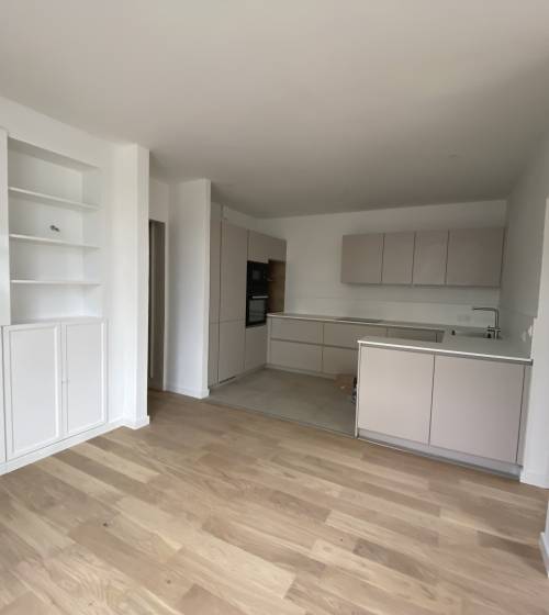 Rénovation complète appartement avec création d'une bibliothèque 
