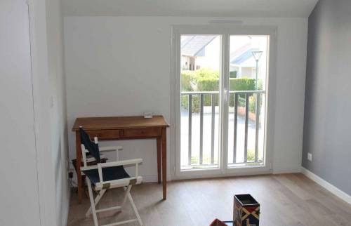 Création de la chambre - Surélévation de 30 m² en ossature bois, à Rezé (44)