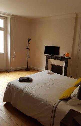 Cheminée d'époque apporte un beau cachet