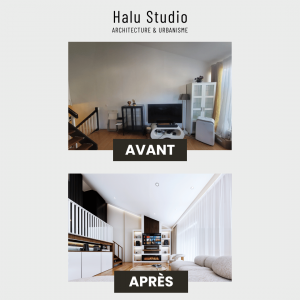 Rénovation complète de duplex parisien de 80 m2 - Halimé Emma Tcholna - La Maison Des Architectes