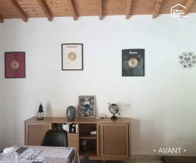 AVANT - rénovation - Pose d'un parement de mur Arbois