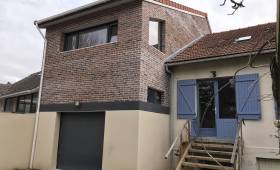 Après travaux : Création de la surélévation en extension bois