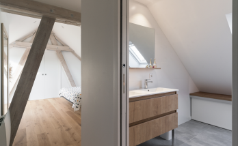 Création salle de bain suite parentale sous les combles à Vertou