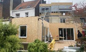 Agrandissement de l'habitation par une extension en élévation 